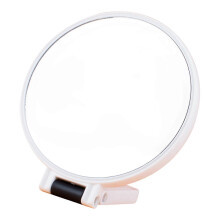 White High Power Magnification Cosmetic Mirror with Quality Glass, Comfortable Design for Perfect Makeup