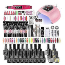 Nail Set with Dryer & Polygel Polish Kit, Soak-off Nail Art Tools - Ruikalucky