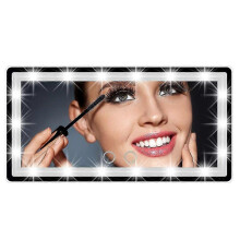 Black Big Touch Screen Mirror with 60 LED Lights, Perfect Gift for Women
