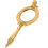 Golden Resin Hand Mirror for Daily Portable Makeup Use 1