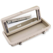 Miroir de courtoisie arrière avec liseuse intégrée pour XJ 2010-2015, beige clair