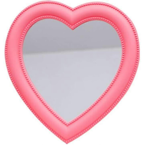 Heart Shaped Makeup Mirror Tabletop Cosmetic Vanity Wall Mirror