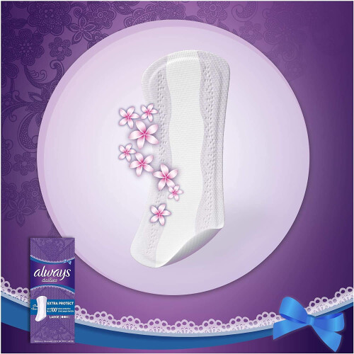 Always Always Dailies Extra Long Protect Plus Pantyliners, (Pack of 1) 2