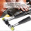 Double-ended Rubber Hammer with Plastic Handle for DIY Leather Craft - 25mm+30mm, Black (2pcs) 2