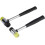 Double-ended Rubber Hammer with Plastic Handle for DIY Leather Craft - 25mm+30mm, Black (2pcs) 3