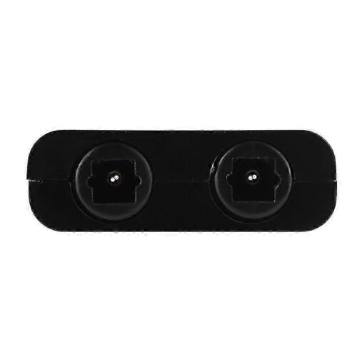 Dual Port Digital Optical Audio Splitter Adapter - Black (1pc) 2