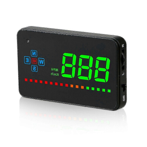Digital GPS Speedometer Head-Up Display for - Overspeed & Tiredness Warning (Mph/km) 1