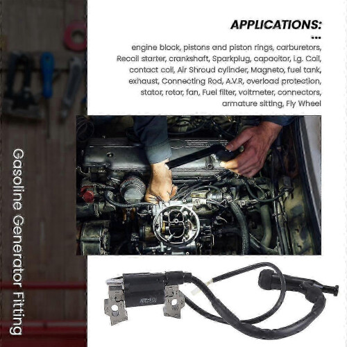 Ignition Coil for 168F 6.5HP Gasoline Engine Compatible 2