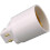 4-Pin Lamp Adapter Socket Converter - White Bulb Holder for Home Lighting (1pc) 3