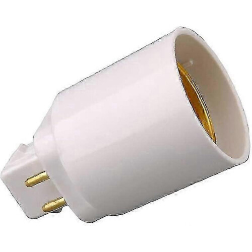 4-Pin Lamp Adapter Socket Converter - White Bulb Holder for Home Lighting (1pc) 2