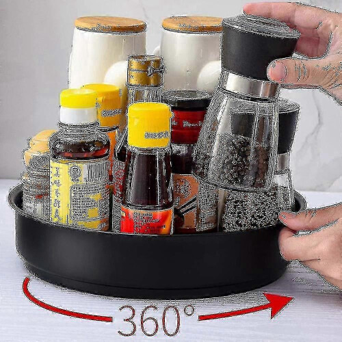 360 Rotating Tray for Kitchen Storage - Spice Jars & Snacks Holder 1