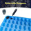 2pcs Silicone Gummy Skull Candy Molds with 1 Dropper - for Blue Candy 2