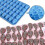 2pcs Silicone Gummy Skull Candy Molds with 1 Dropper - for Blue Candy 4