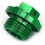 Green Engine Oil Filter Plug Bolt for CNC - Single Piece 2