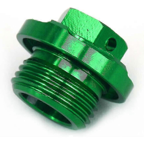Green Engine Oil Filter Plug Bolt for CNC - Single Piece 1
