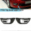 Front bumper fog light cover for Citroen C4 2008-2011, chrome pair 2