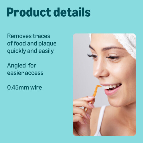 By Amazon Medium Reach Angled Interdental Brush 0.45mm 20pcs – 2 1