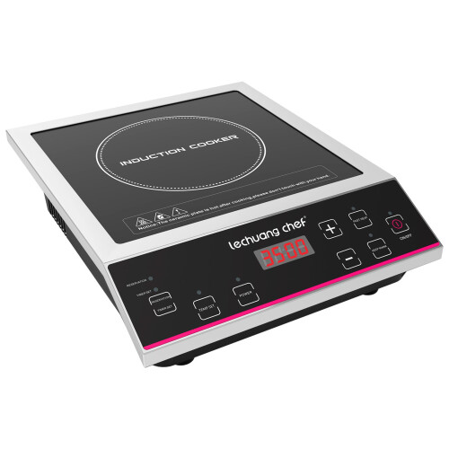 Lechuang Chef 3500W Single Induction Cooker, 10-level Power Setting, 2 1