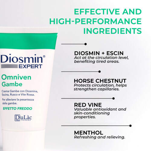 Dulac – Diosmin Expert Omniven Cream for Heavy and Tired Legs, Refreshing Effect 1