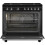 Smeg Concert 90cm Dual Fuel Range Cooker - Black 2