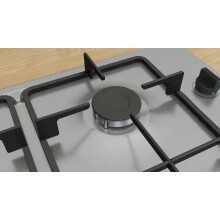 Bosch Series 2 PBP6B5K60 60cm Gas Hob with 4 burners 2 Cast iron finish sup