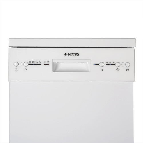 electriQ Freestanding Slimline Dishwasher - White 2