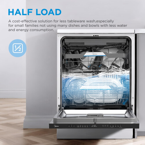 Midea Fully Integrated Dishwasher with 14 Place Settings WiFi Connected 60 1