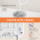 Karlxtom Table Top Dishwasher 6 Programs Mini Dishwasher with Touch Co 4