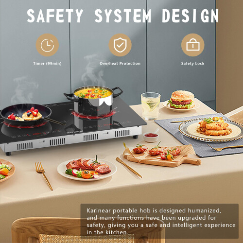 Karinear Portable Ceramic Hob for ALL Cookware 1