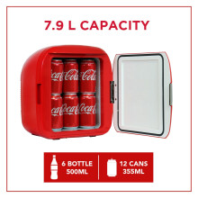 Coca Cola Mini Fridge Refrigerator for Bedroom Skincare Office Portable Ta