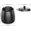 Windproof Black Ceramic Ashtray with Lids 2