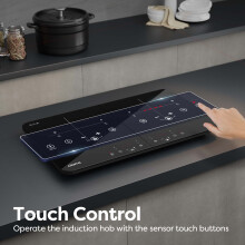 CIARRA CBTIH2 Portable Induction Hob 2800W Double Cooking Zones with Touch