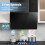 COMFEE' 60cm Angled Cooker Hood, Wall Mounted, Black 3