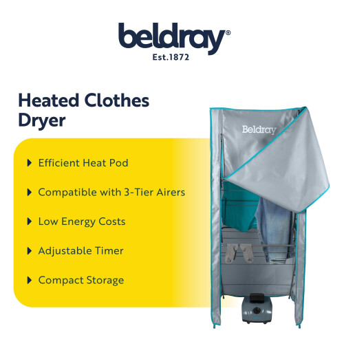 Beldray Beldray Heated Pod Drying System – Convert 3 Tier Airers To A Heated C 1