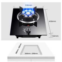 XLTFUC 33CM Single Burner Gas Stove NGLPG Gas Stove Builtin Gas Stove Kitch