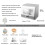 SKDE Mini Dishwasher Portable Table,Compact Countertop Dishwasher Portable,Fully Automatic 70 High Temperature Cleaning, Sterilization, Drying, wit 3