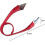 Stainless Steel Adjustable Strawberry Corer - Red Kitchen Tool (1pc) 3