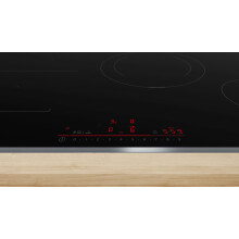 Bosch PVS845HB1E Series 6 Smart Induction Hob (Stand-Alone), 80 cm Wide, Combination of Two Cooking Zones, 28 cm Induction Cooking Zone, All-Round Fr