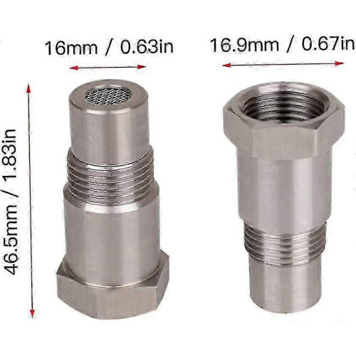 Set di prolunga e adattatore per sensore di ossigeno in argento (2 pezzi) 2