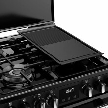 Stoves Richmond Deluxe 60cm Dual Fuel Mini Range Cooker - Black - A Rated