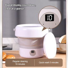 Portable Dishwasher No Plumbing 5L Capacity Folding Design Double Cleaning