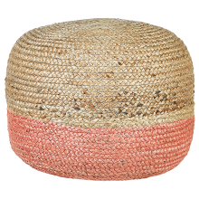 Pouffe DUKI Jute Pink