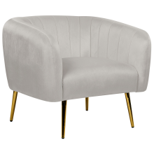 Armchair LACONIA Velvet Light Grey