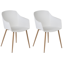 Set of 2 Dining Chairs FONDA II White