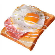 Modelo de Tostada Que Simula la Decoración del Pan, un Accesorio de Comida Realista con un Toque Realista, Adecuado para Exhibición en Tiendas