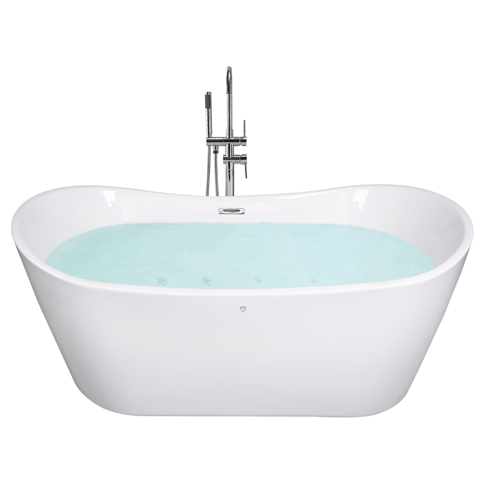 Beliani Freestanding Bathtub Antigua 1600 X 760 Mm White