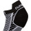 Thorlo Experia ProLite No-Show Tab Socks, Black/White 3