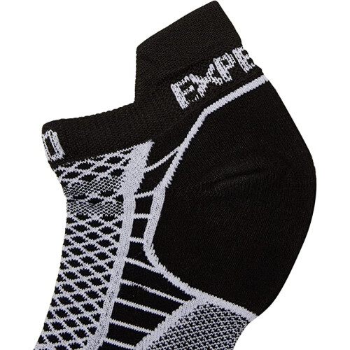 Thorlo Experia ProLite No-Show Tab Socks, Black/White 2