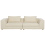 Beliani Sofa 3 Seater LERMON Fabric Beige 1