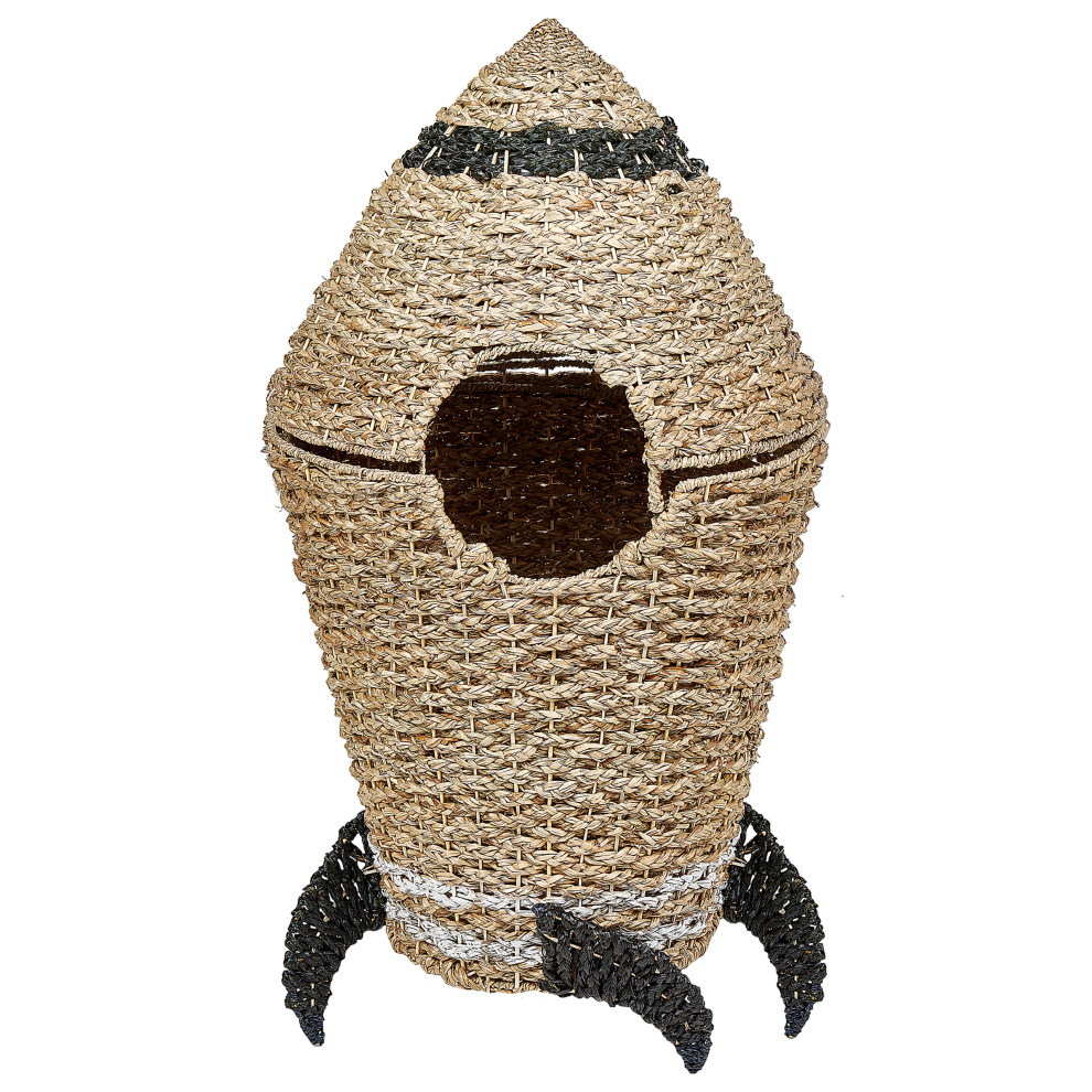 Beliani Kids Basket Rocket Paarl Seagrass Natural